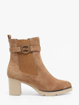 Enkellaarsjes Met Hak Uit Leder Nathan baume Bruin women 242N3103