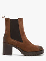 Enkellaarsjes Met Hak Uit Leder We do Bruin women CO99899