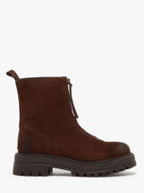 Enkellaarsjes Uit Leder We do Bruin women CO99762A