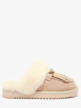 Pantoffels Uit Leder Nathan baume Beige women 242N6103