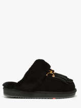 Pantoffels Uit Leder Nathan baume Zwart women 242N6102