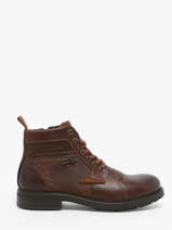 Enkellaarzen Biblic Uit Leder Redskins Bruin men BIBLIC