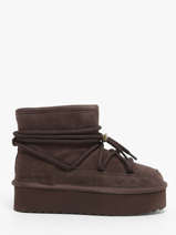 Enkellaarsjes Platform Mountain Colors of california Bruin women CYWPLA12