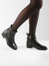 Enkellaarsjes Uit Leder Tamaris Zwart women 43-vue-porte