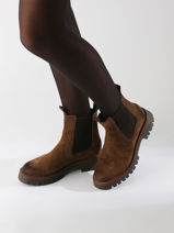 Chelsea Boots Uit Leder We do Bruin women C99593DA-vue-porte