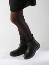 Chelsea Boots Uit Leder Tommy hilfiger Beige women 8095BDS-vue-porte