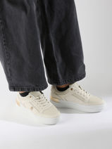 Sneakers Uit Leder Tommy hilfiger Beige women 8126ACG-vue-porte