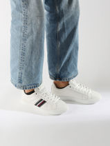 Sneakers Uit Leder Tommy hilfiger Wit women 8110YBL-vue-porte