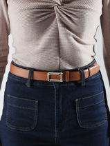 Verstelbare Riem Lancel Bruin angele A13256-vue-porte