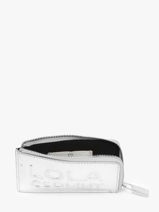 Portemonnee Lola casademunt Zilver irise 4-vue-porte