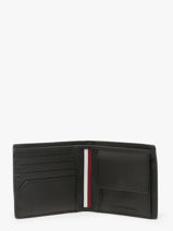 Portefeuille Leder Tommy hilfiger Zwart th casual AM12765-vue-porte