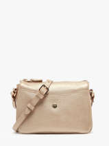 Cross Body Tas Luna Leder Hexagona Goud luna 6820086