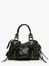 Cross Body Tas Nine Leder Milano Zwart nine NI24091