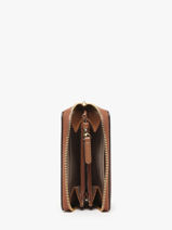 Portemonnee Leder Michael kors Bruin jet set T4GJ6Z5L-vue-porte
