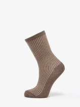 Sokken Pieces Beige socks women 17151110