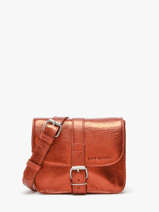 Cross Body Tas L'essentiel Ginger Leder Paul marius Oranje ginger ESSENGIN