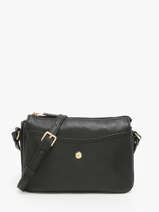 Cross Body Tas Luna Leder Hexagona Zwart luna 6820086
