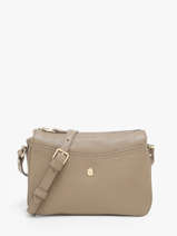 Cross Body Tas Luna Leder Hexagona Bruin luna 6820086