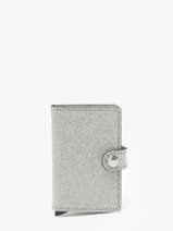Kaarthouder Leder Secrid Zilver glitter limited 193012