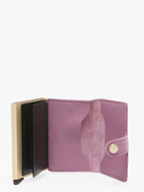 Kaarthouder Leder Secrid Violet pebble MPE-vue-porte