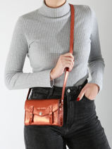 Cross Body Tas Mini Indispensable Ginger Meder Paul marius Bruin ginger MINIGIN-vue-porte