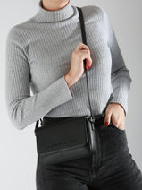 Cross Body Tas Essentiel Polyurethaan Tommy hilfiger Zwart essentiel AW16808-vue-porte