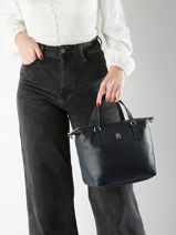Handtassen Poppy Gerecycleerd Polyester Tommy hilfiger Blauw poppy AW17015-vue-porte
