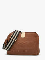 Cross Body Tas Ajoure Lulu castagnette Bruin ajoure WINSTON