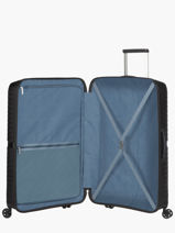 Harde Reiskoffer Airconic American tourister Zwart airconic 128188-vue-porte