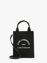 Cross Body Tas Rsg Katoen Karl lagerfeld Zwart rsg 240W3890