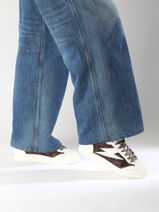 Sneakers Taline Uit Leder Semerdjian Wit women TALIN305-vue-porte