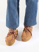 Enkellaarsjes Platform Colors of california Bruin women CYWPLA05-vue-porte