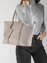 Schoudertas Paris Miniprix Beige paris F8544-vue-porte
