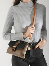 Cross Body Tas Leopard Lulu castagnette Zwart leopard SORRY-vue-porte