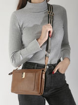 Cross Body Tas Ajoure Lulu castagnette Bruin ajoure WINTER-vue-porte