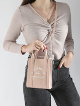 Cross Body Tas Xs Rsg Katoen Karl lagerfeld Roze rsg 246W3890-vue-porte
