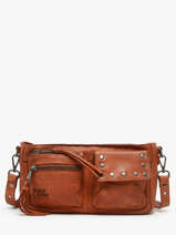 Cross Body Tas Barcelone Leder Basilic pepper Bruin barcelone BBAC04