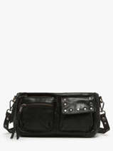 Cross Body Tas Barcelone Leder Basilic pepper Zwart barcelone BBAC04