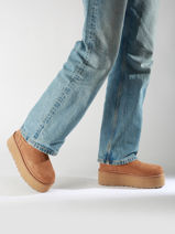 Boots Neumel Platform Chelsea Uit Leder Ugg Beige women 1134526-vue-porte