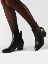 Enkellaarsjes Uit Leder Tamaris Zwart women 43-vue-porte