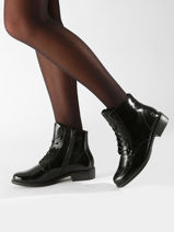Enkellaarsjes Uit Leder Remonte Zwart women - D0F73-00-vue-porte