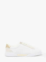 Sneakers Uit Leder Tommy hilfiger Wit women 8382YBS