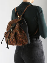 Rugzak Paul marius Zwart leopard BAROULEO-vue-porte