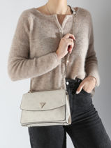 Cross Body Tas Cresidia Guess Wit cresidia PG934921-vue-porte