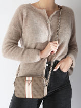 Cross Body Tas Noelle Guess Bruin noelle SS787914-vue-porte