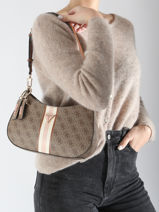 Cross Body Tas Noelle Guess Bruin noelle SS787918-vue-porte