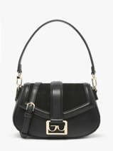 Cross Body Tas Isabella Suede By byblos Zwart isabella suede BS06A03S
