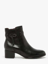 Enkellaarsjes Uit Leder Tamaris Zwart women 43