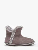 Pantoffels Uit Leder Isotoner Beige women 97391