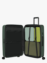 Harde Reiskoffer Restackd Samsonite Groen restackd 150705-vue-porte